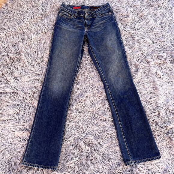 Adriano Goldschmied The Gemini Boot Cut Medium Denim Jeans Womens 28R Cotton - Picture 2 of 8